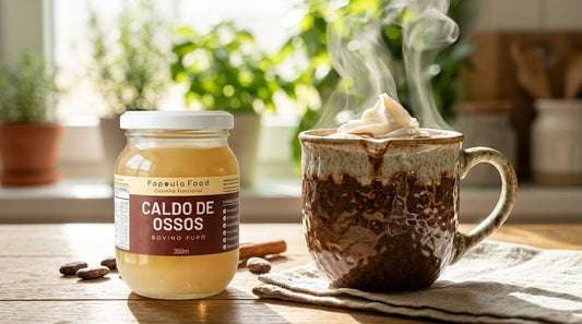 Chocolate quente com 11g de proteína e 6g de colágeno
