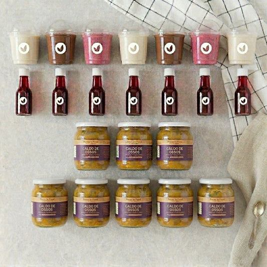 Kit Intestino Saudável Plus — Shots + Iogurtes + Caldo de Ossos  - 7 un
