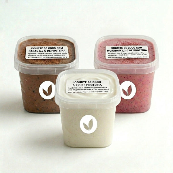 Kit de 7 Iogurtes de Coco  —  Sabor Único e Sofisticado 150 g - 3 sabores