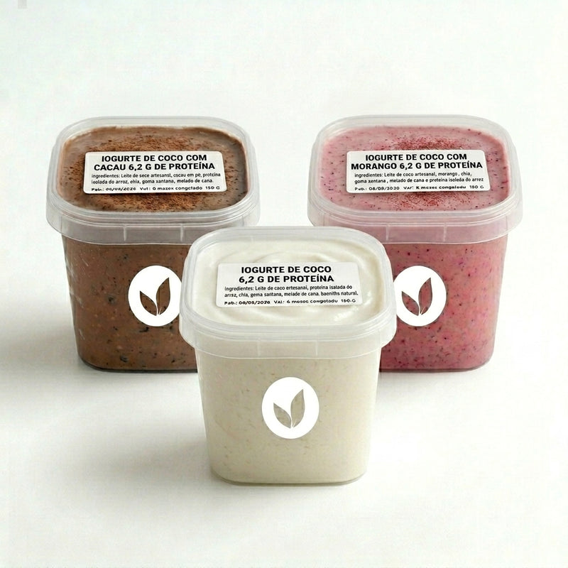 Kit de 7 Iogurtes de Coco  —  Sabor Único e Sofisticado 150 g - 3 sabores