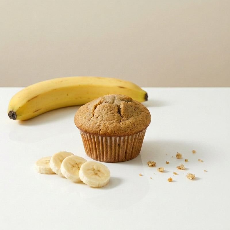Muffin de Banana Proteico — Sem Glúten e Sem Açúcar 80 g