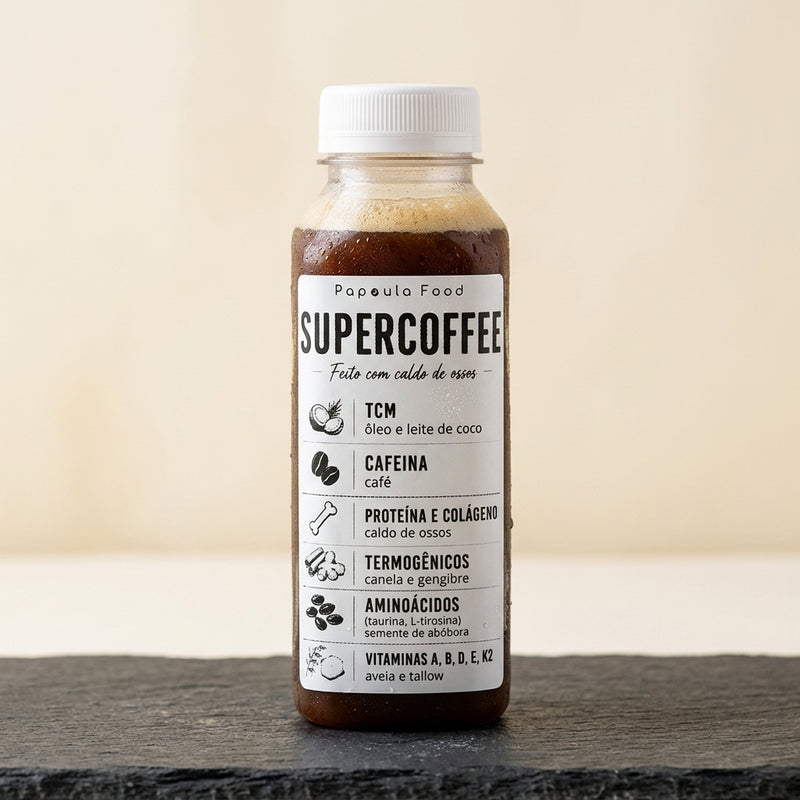 Supercoffee Papoula Food — Feito com Caldo de Ossos