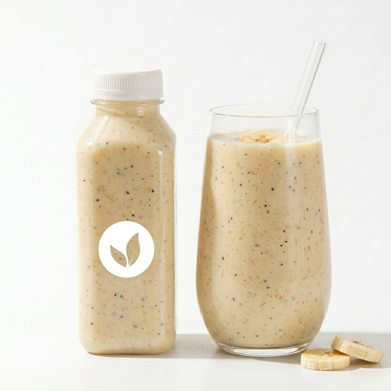 Shake Proteico de Banana — Cremoso, Energético | Pré e Pós-treino - 300ml