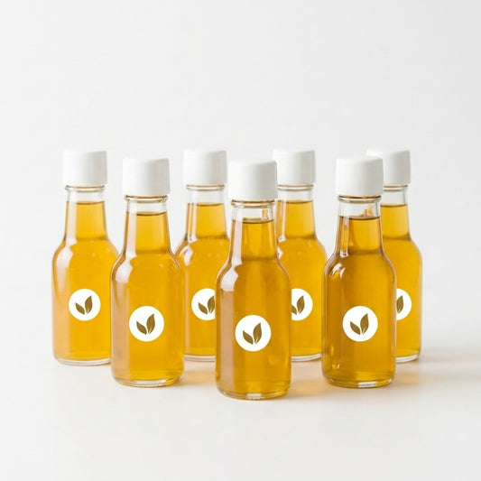 Shot Amarelo — Cúrcuma, Gengibre, Melado de Cana e Limão | Anti-inflamatório Clássico (Kit 7 Unid)  50 ml