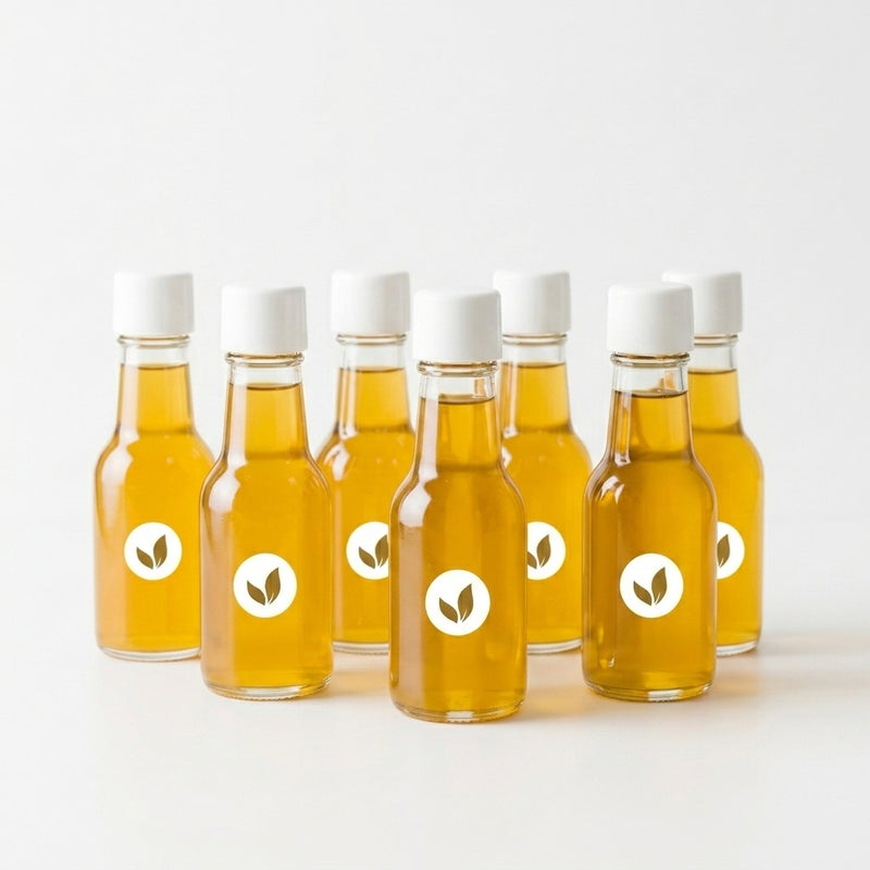 Shot Amarelo — Cúrcuma, Gengibre, Melado de Cana e Limão | Anti-inflamatório Clássico (Kit 7 Unid)  50 ml