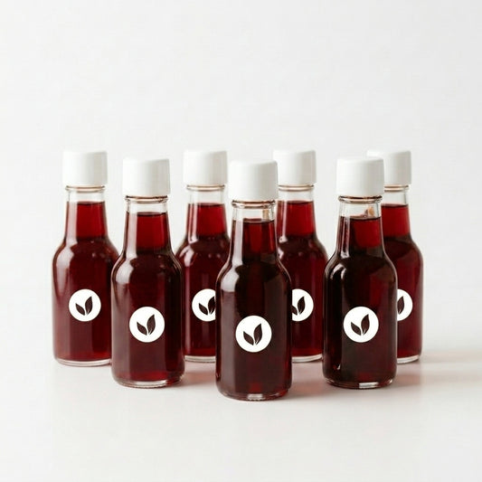 Shot Vermelho — Beterraba, Suco de Maçã, Vinagre de Maçã , Própolis, Canela e Cravo | Imunidade Profunda 50 ml  (Kit 7 unid)